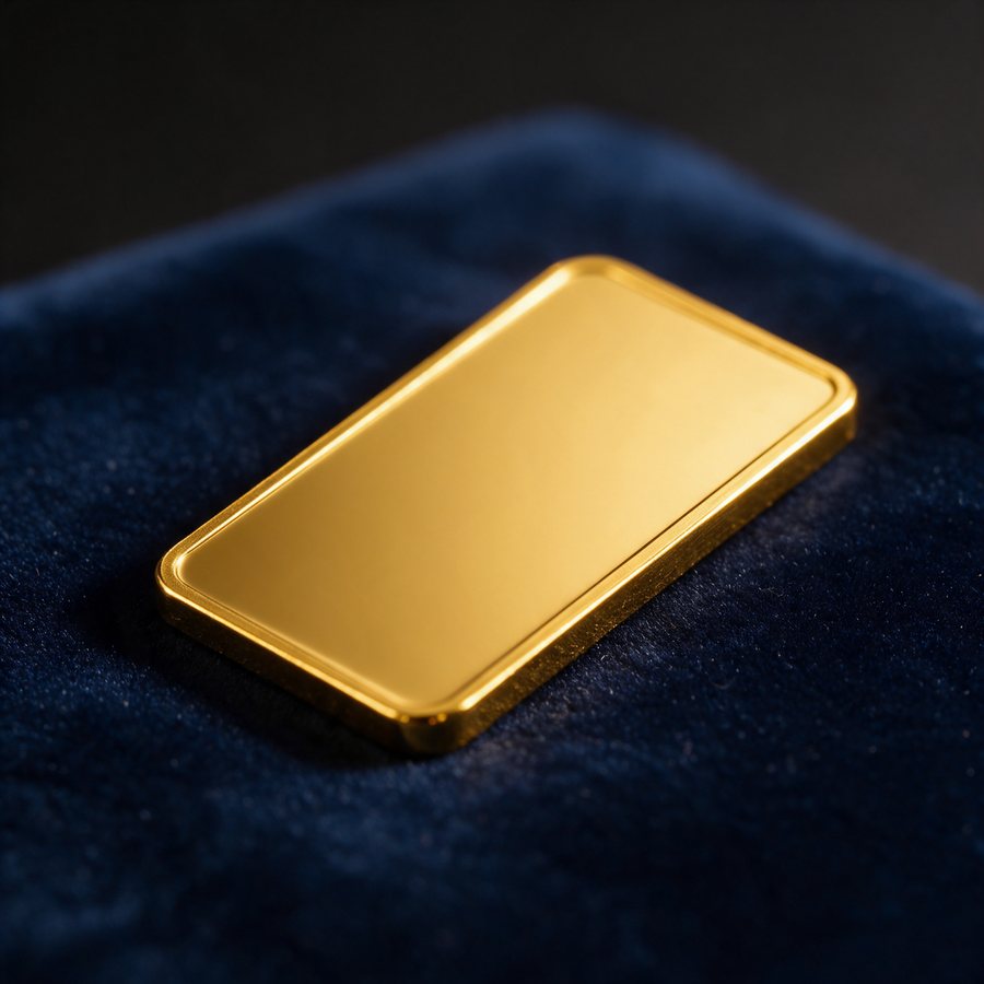 Gold bars and coins