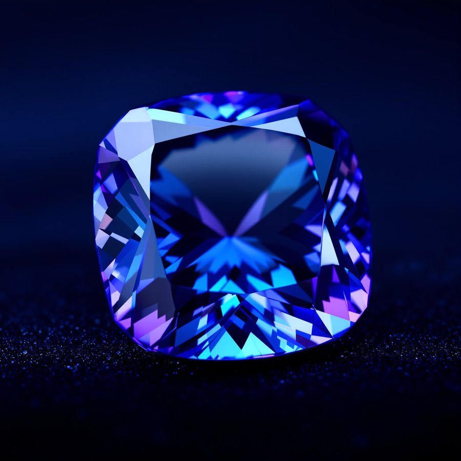 Blue-violet crystal