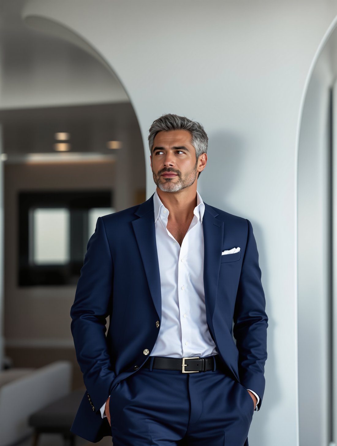 Aurelis partner in a tailored suit